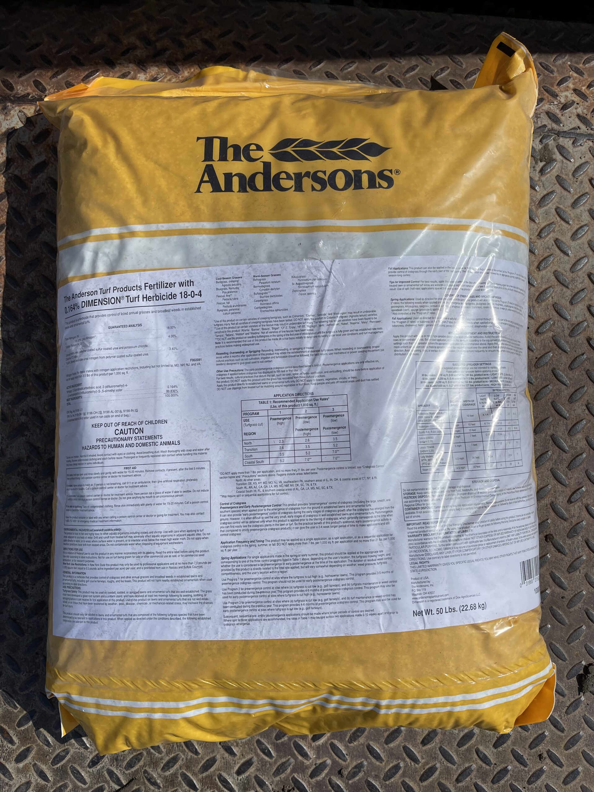 Featured image for “Weed and Feed 18-0-4 with .164% Dimension Crabgrass Preventer 40lbs”