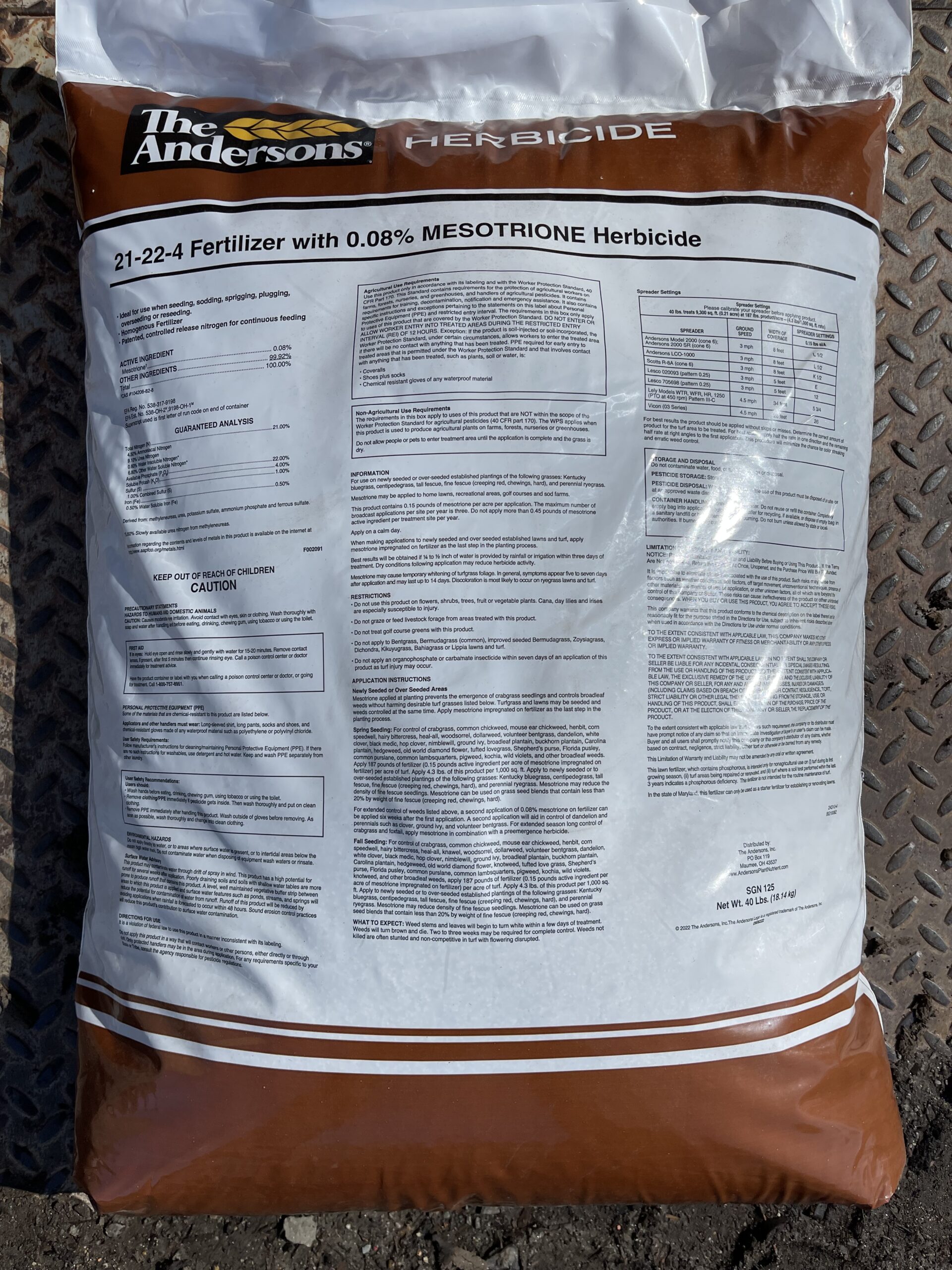 Featured image for “Mesotrione Starter Fertilizer with Crabgrass Preventer 21-22-4”