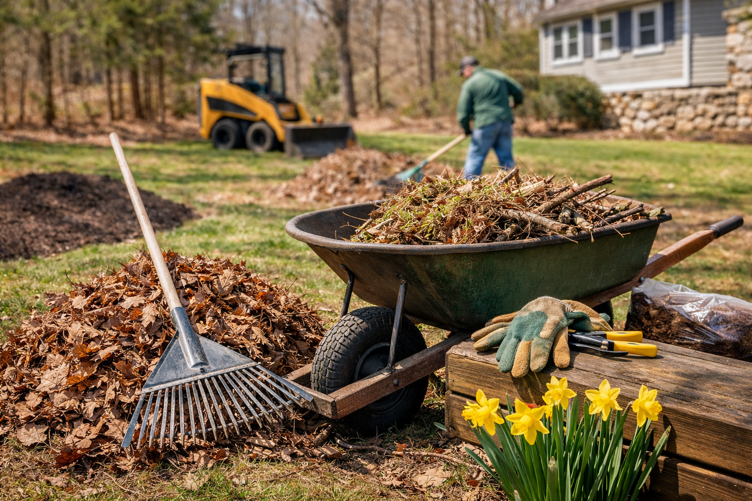 Early Spring Yard Cleanup: What to Mulch, What to Compost, and What Not to Do Yet - Grillo Services